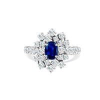 Ring Roman Gioielli Woman NUVOLA in White Gold Zaffiro 0.92 Ct R1289A22N14822 - R1289A22N14822